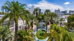The Lincoln Road shopping district in Miami Beach, Florida, is an example of a thriving open-air retail destination. (Photo courtesy of Vertical Real Estate.)